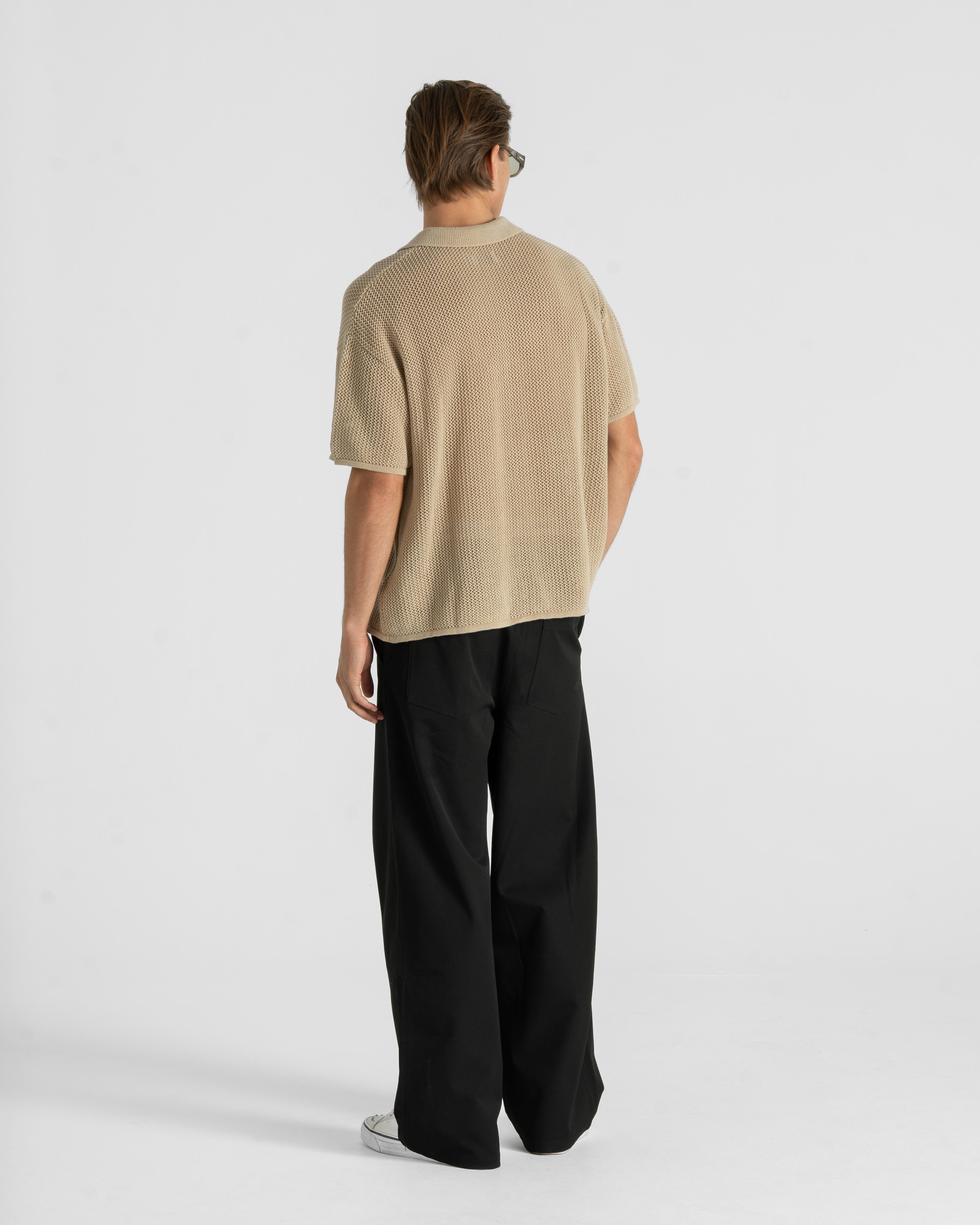 Knitted Polo Beige